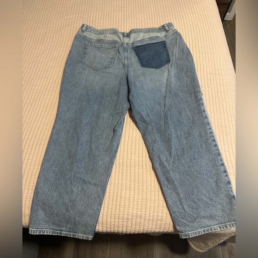 Patchwork Multi-Color Denim Jeans - image 2